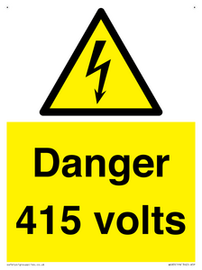 Danger 415 volts